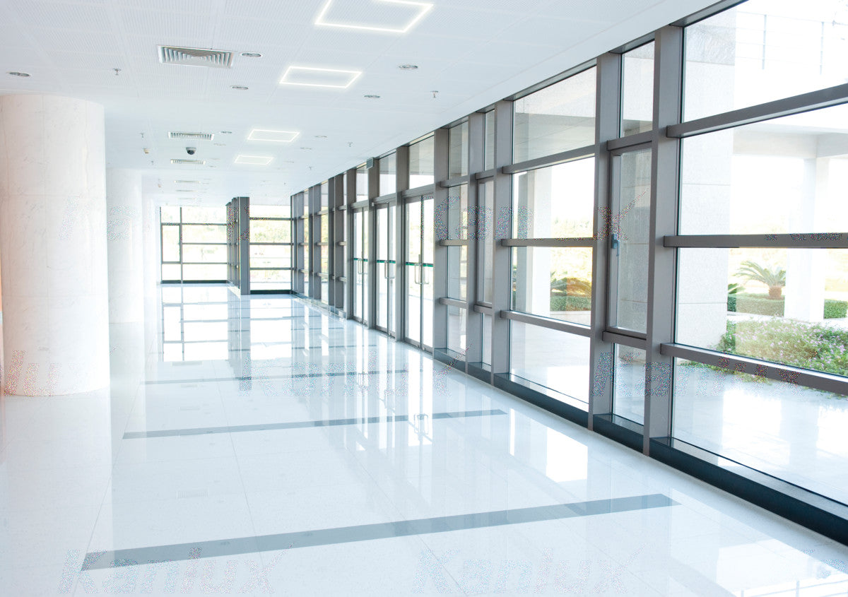 LED Frame panel lights in corridor