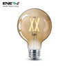 Smart WiFi Amber Glass G95 Globe LED Lamp E27 - 8.5W - CCT Changeable - Dimmable