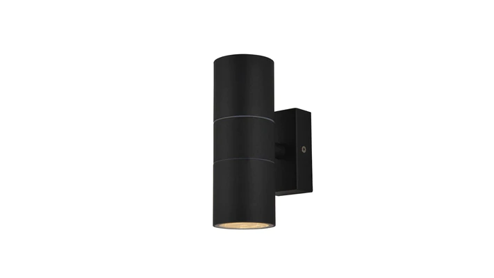 up/down wall light black finish