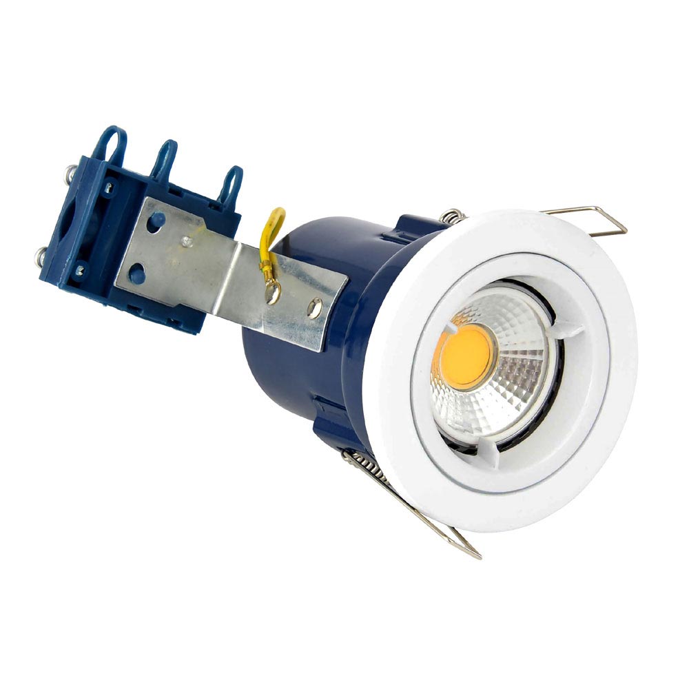 image of gu10 downlight fitting white bezel