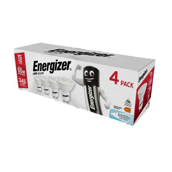 Energizer 4.9W GU10 LED Bulbs – Box of 4 (3000K / 4000K / 6500K)