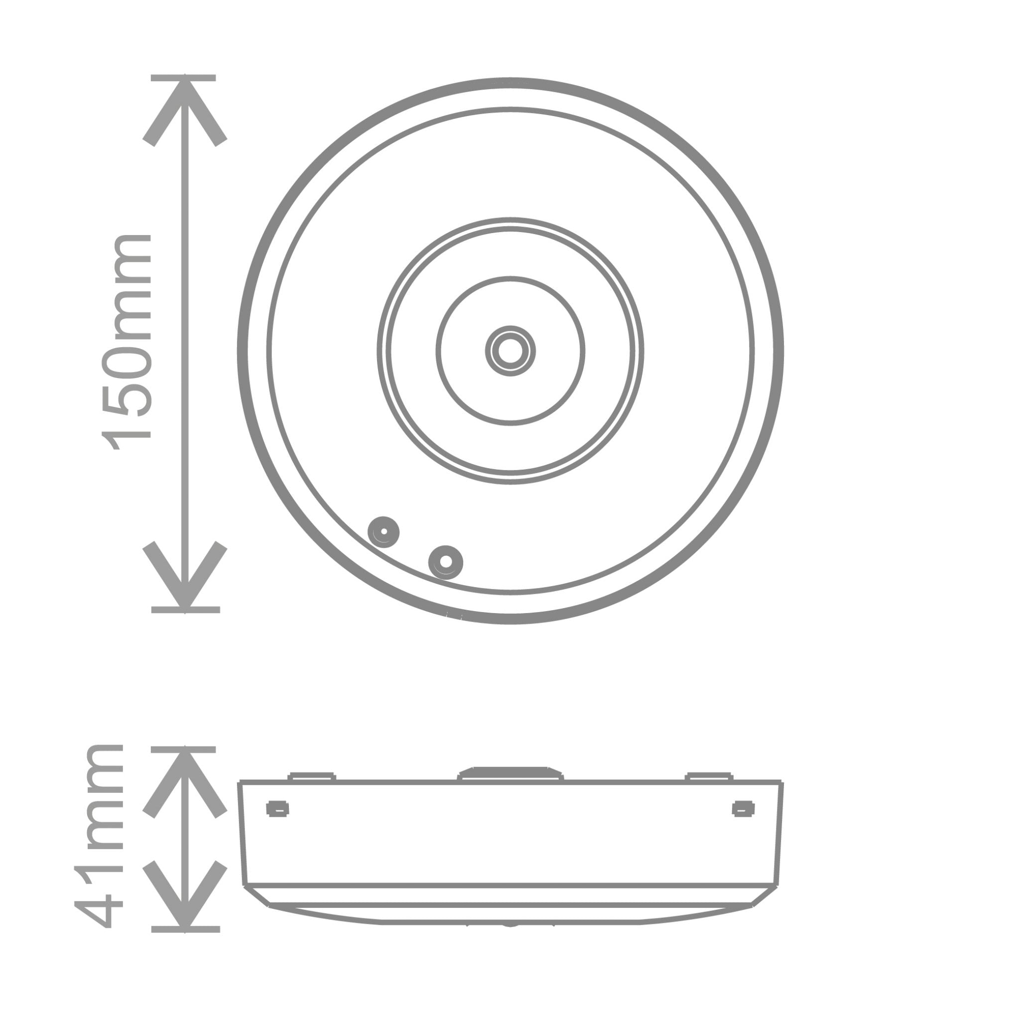 Nitro-Surface 3W Emergency Downlight - Non-maintained - White