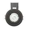 Fixed Fire Rated IP20 GU10 Downlight - Matte Black