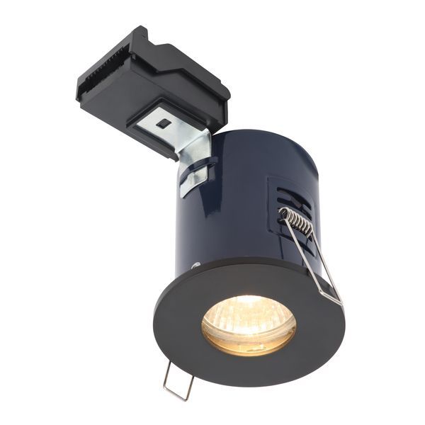 Bathroom Fire Rated IP65 GU10 Downlight - Matte Black