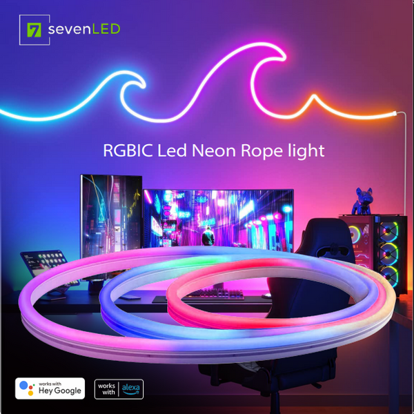 Blue String Light 100 LED 120V - LED Rope Lights Canada