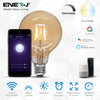 Smart WiFi Amber Glass G95 Globe LED Lamp E27 - 8.5W - CCT Changeable - Dimmable