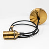 Antik E27 Industrial Pendant Fitting - Antique Gold Effect