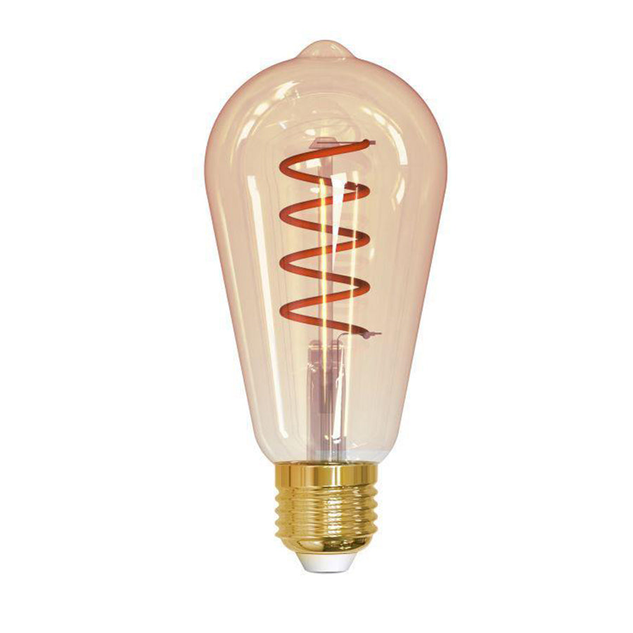 Filament COB Antik Gold Teardrop 6W LED Lamp - 2600K (Warm White)