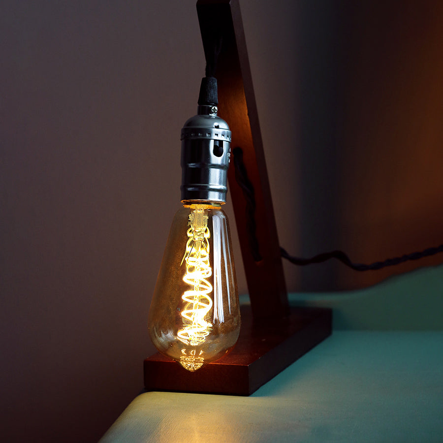 Filament COB Antik Gold Teardrop 6W LED Lamp - 2600K (Warm White)